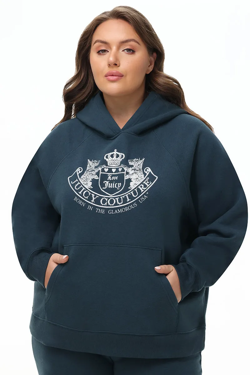 Plus-Size Oversized Fleece Scottie Dog Hoodie sold by Juicy Couture