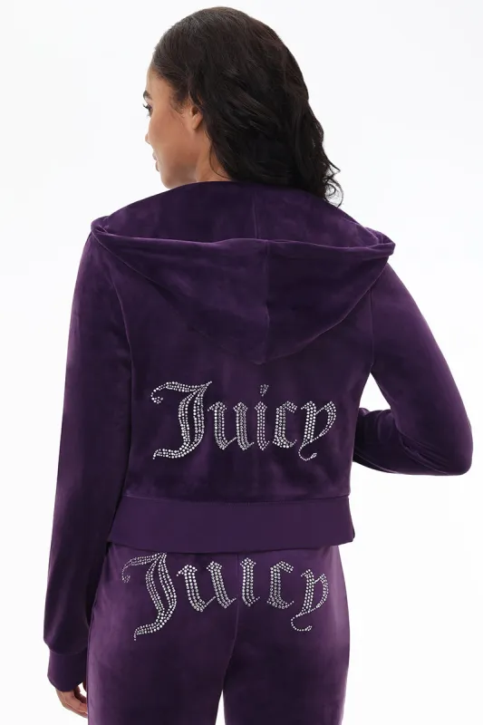 OG Big Bling Velour Hoodie sold by Juicy Couture