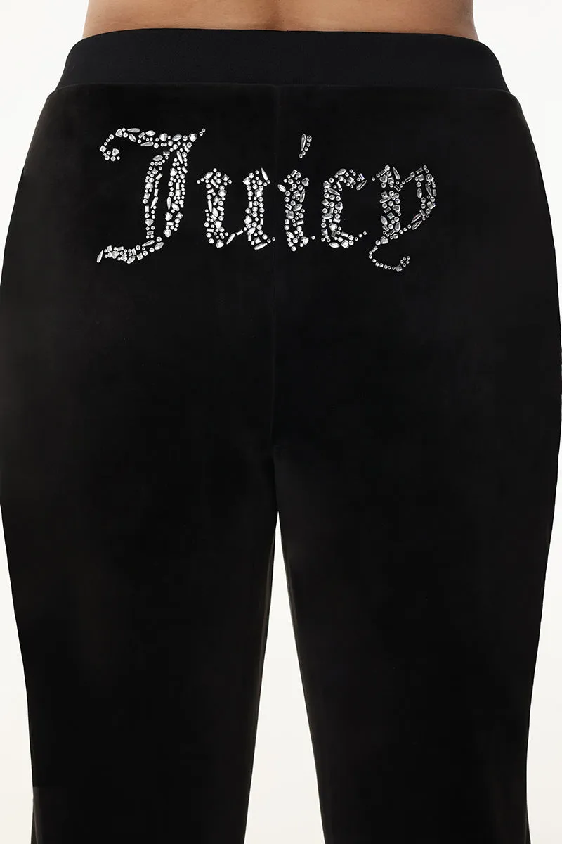 Plus-Size Mixed Crystals Velour Track Pants sold by Juicy Couture product image thumbnail 4
