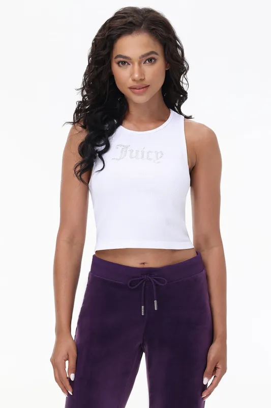 Small Bling High Neck Crop Tank sold by Juicy Couture