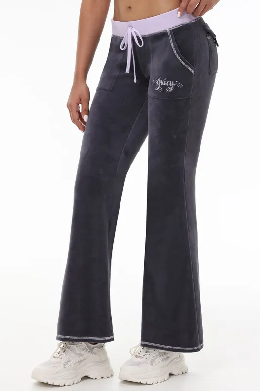 Sweetheart Cotton Velour Track Pants sold by Juicy Couture