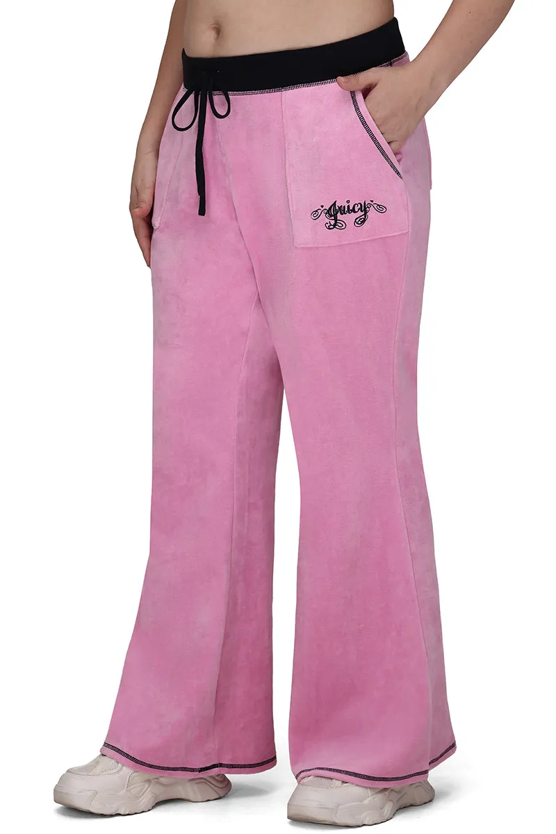 Plus-Size Sweetheart Cotton Velour Track Pants sold by Juicy Couture