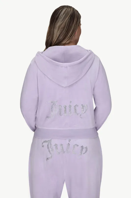 Plus-Size OG Big Bling Velour Hoodie sold by Juicy Couture
