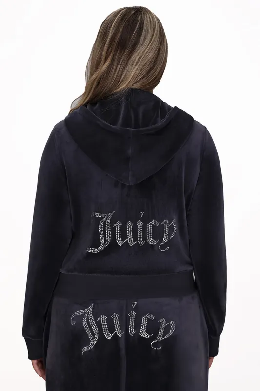 Plus-Size OG Big Bling Velour Hoodie sold by Juicy Couture
