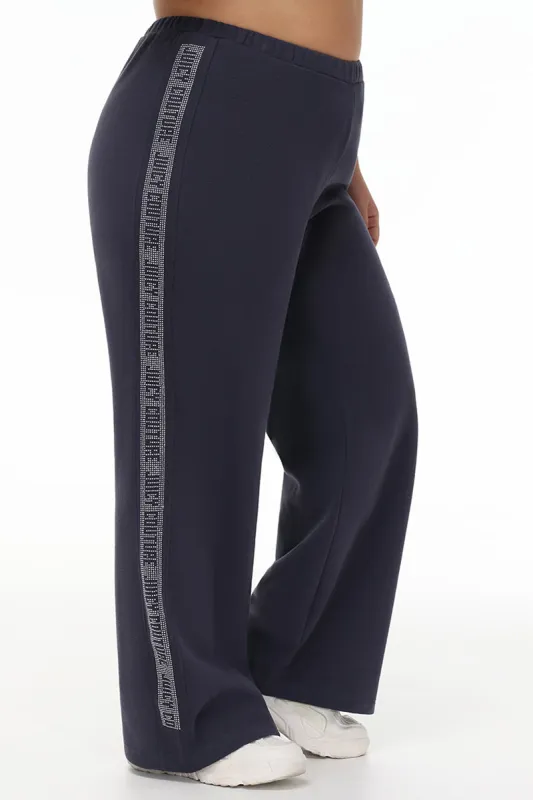 Plus-Size Wide Leg Fleece Pant With Side Bling sold by Juicy Couture