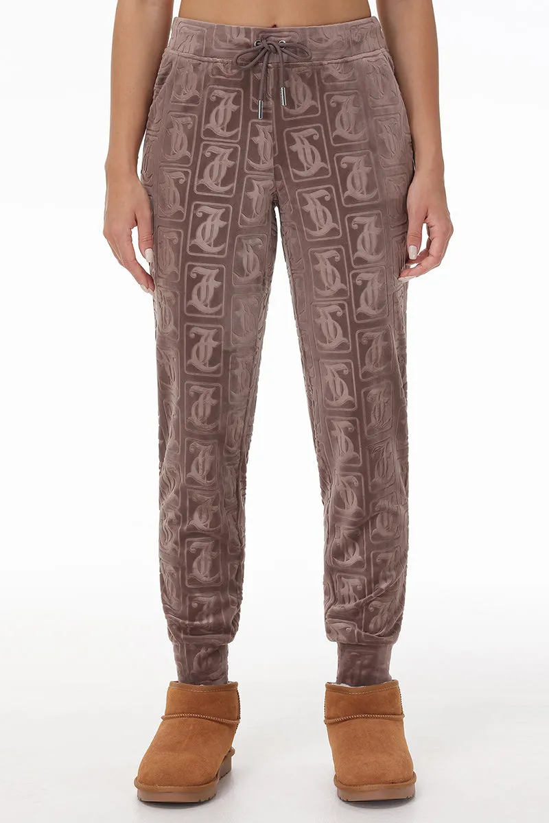 Big Bling Embossed Velour Jogger sold by Juicy Couture product image thumbnail 3