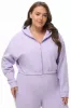 Plus-Size Cropped Fleece Hoodie With Side Bling sold by Juicy Couture