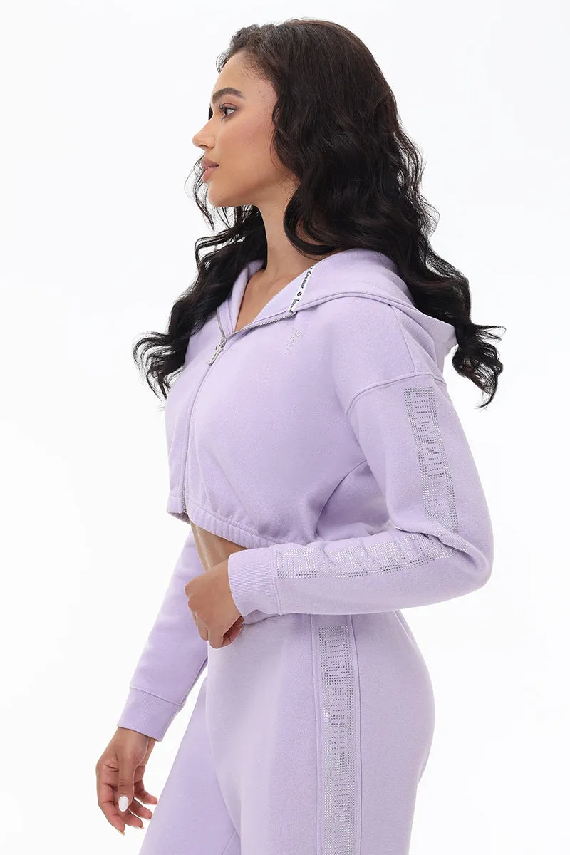 Cropped Fleece Hoodie With Side Bling sold by Juicy Couture product image thumbnail 2
