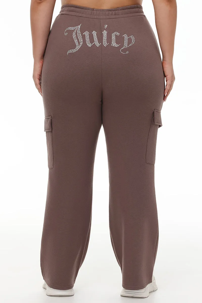Plus-Size Big Bling Fleece Cargo Pant sold by Juicy Couture