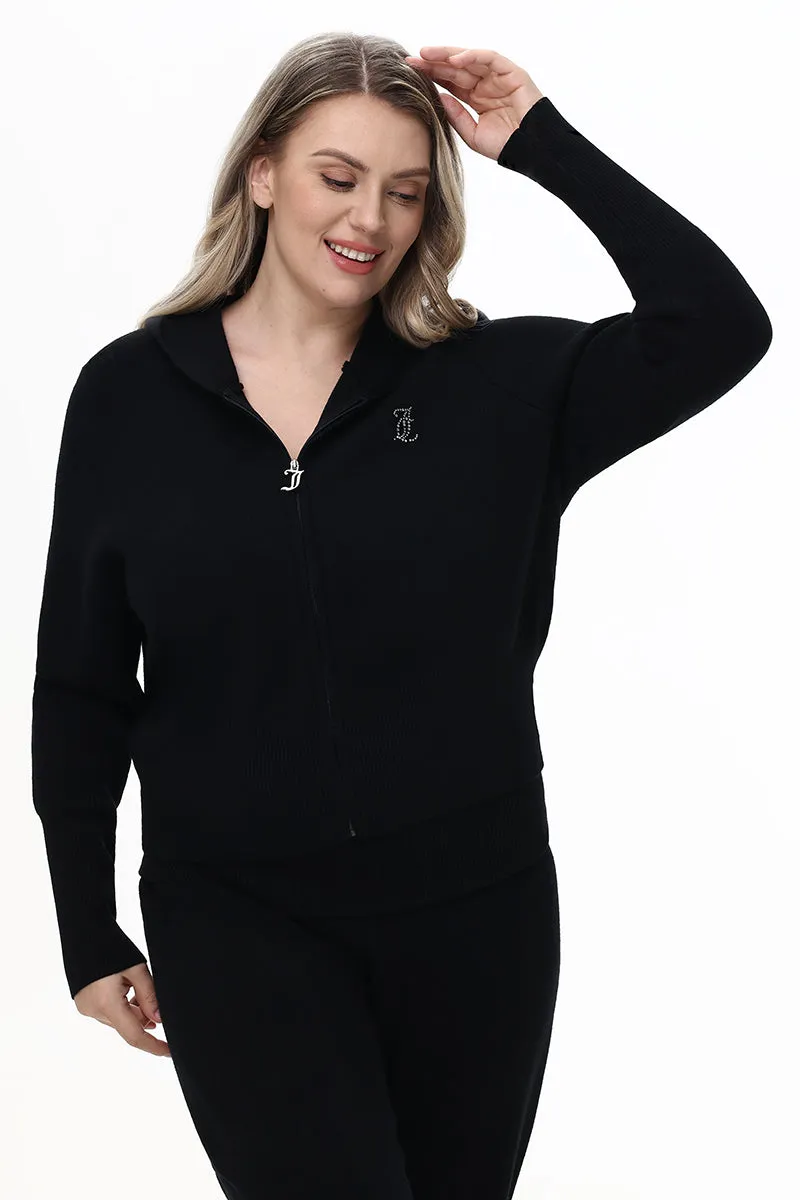 Plus-Size Small Bling Knit Cropped Jacket sold by Juicy Couture product image thumbnail 2