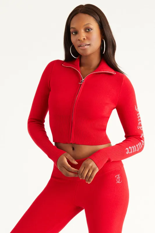 Side Bling Knit Cropped Jacket sold by Juicy Couture
