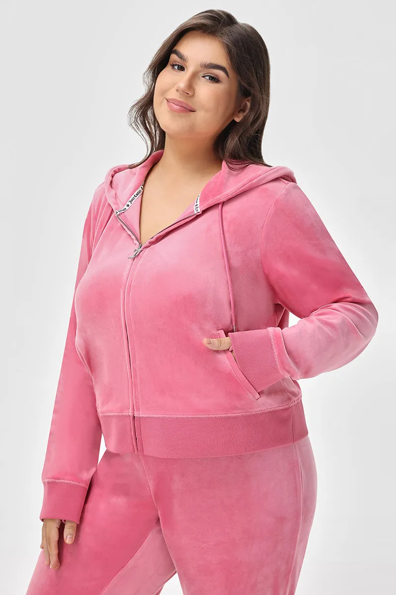 Plus-Size Mixed Crystals Velour Hoodie sold by Juicy Couture product image thumbnail 3