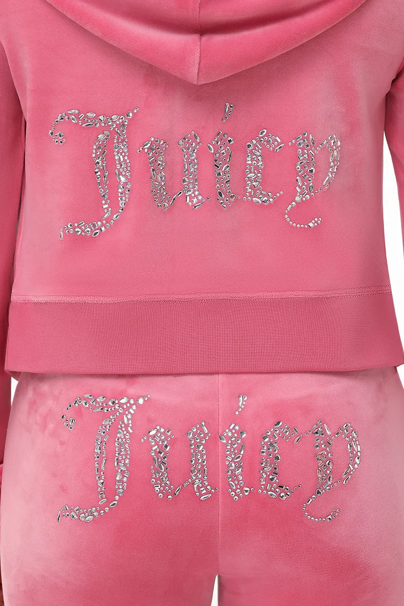 Mixed Crystals Velour Hoodie sold by Juicy Couture product image thumbnail 5