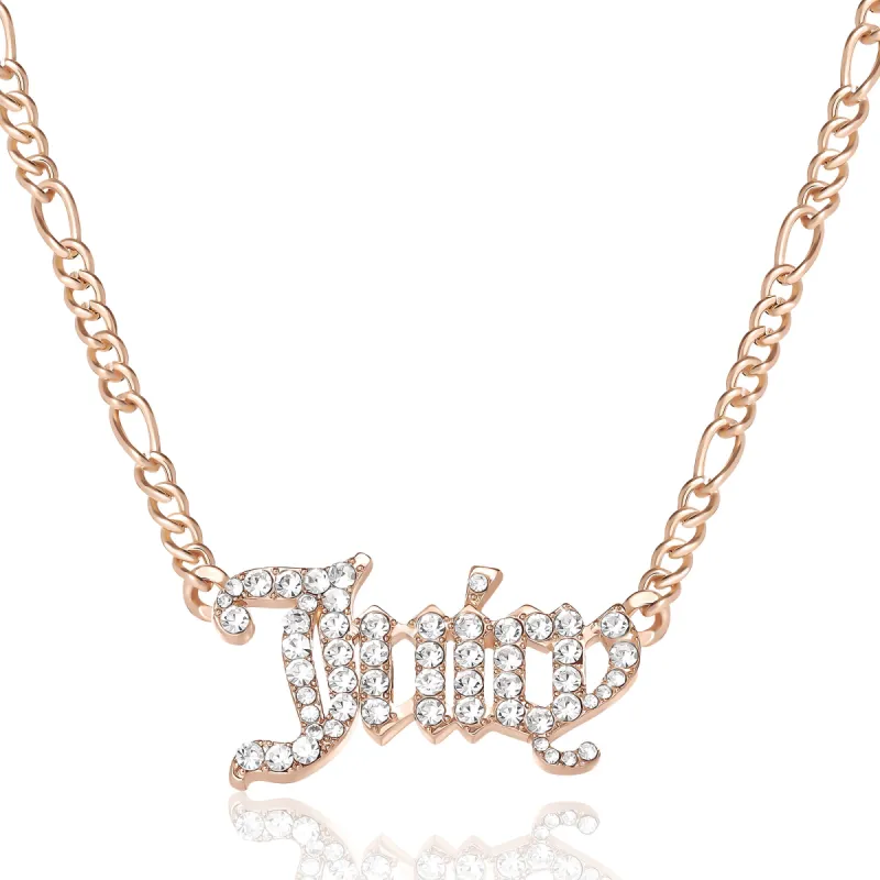 Juicy Script Crystal Chain Necklace sold by Juicy Couture