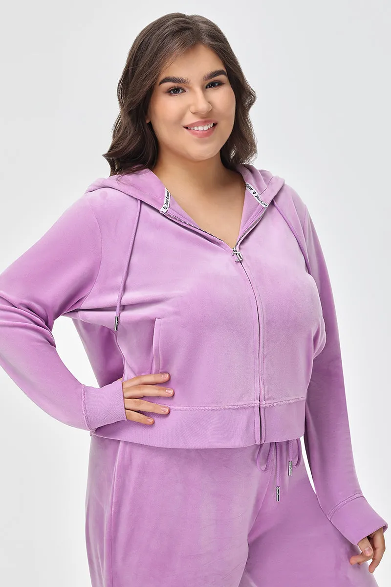 Plus-Size OG Big Bling Velour Hoodie sold by Juicy Couture product image thumbnail 4