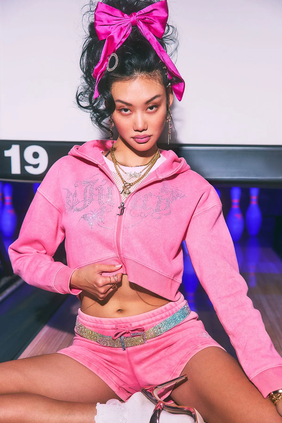 Cropped Zip Front Hoodie sold by Juicy Couture