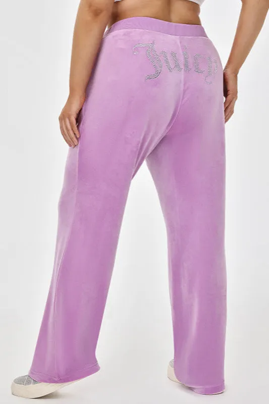 Plus-Size OG Big Bling Velour Track Pants sold by Juicy Couture