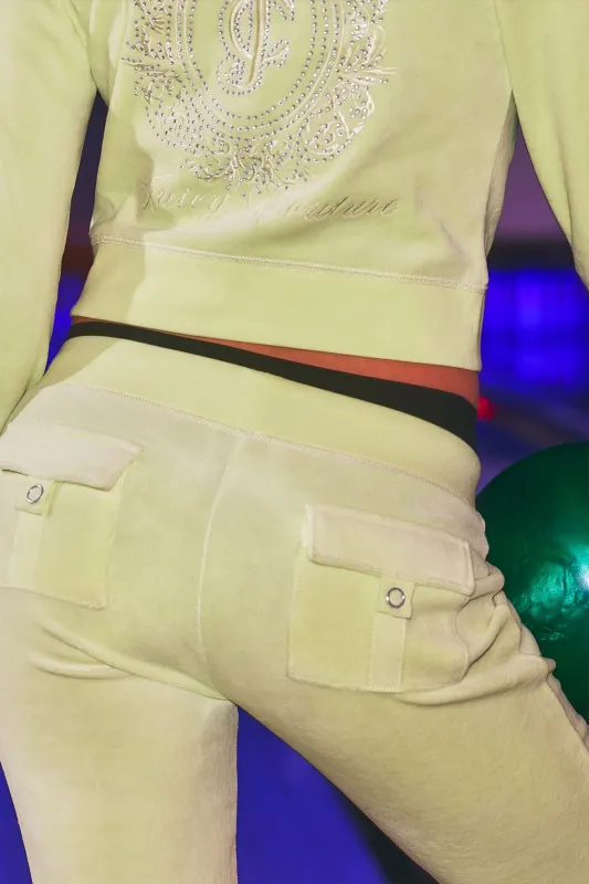Crown Heritage Cotton Velour Track Pants sold by Juicy Couture