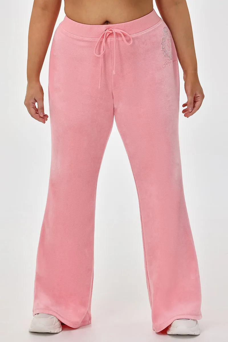 Plus-Size Crown Heritage Cotton Velour Track Pants sold by Juicy Couture product image thumbnail 3