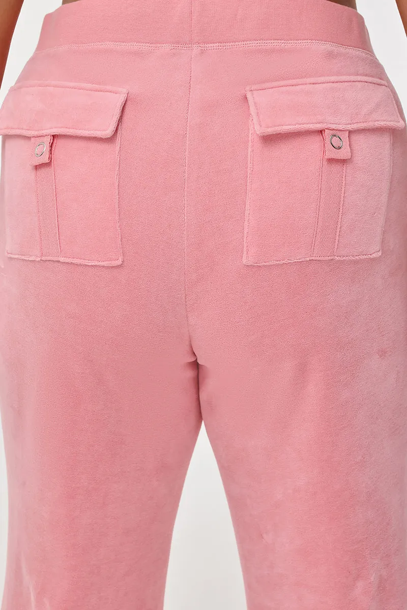 Plus-Size Crown Heritage Cotton Velour Track Pants sold by Juicy Couture product image thumbnail 4