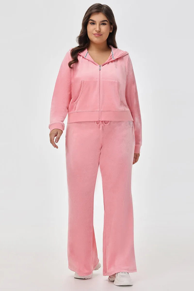 Plus-Size Crown Heritage Cotton Velour Track Pants sold by Juicy Couture product image thumbnail 5