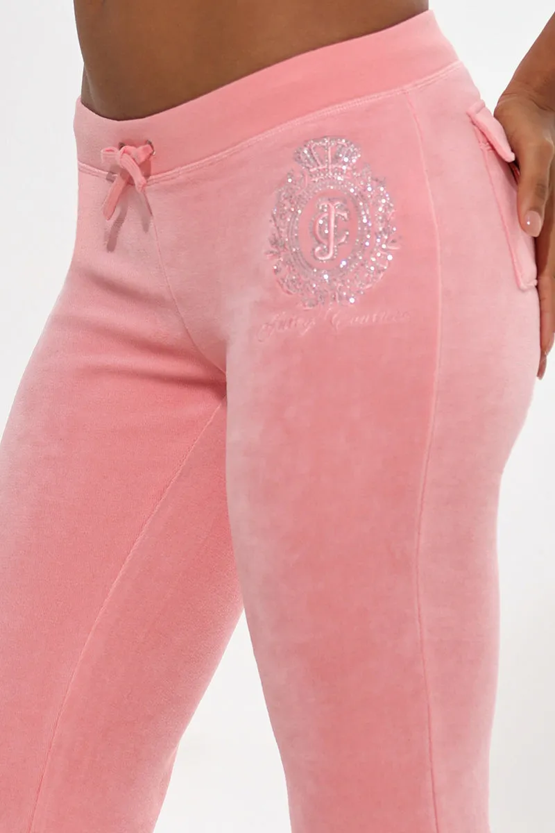 Crown Heritage Cotton Velour Track Pants sold by Juicy Couture product image thumbnail 3