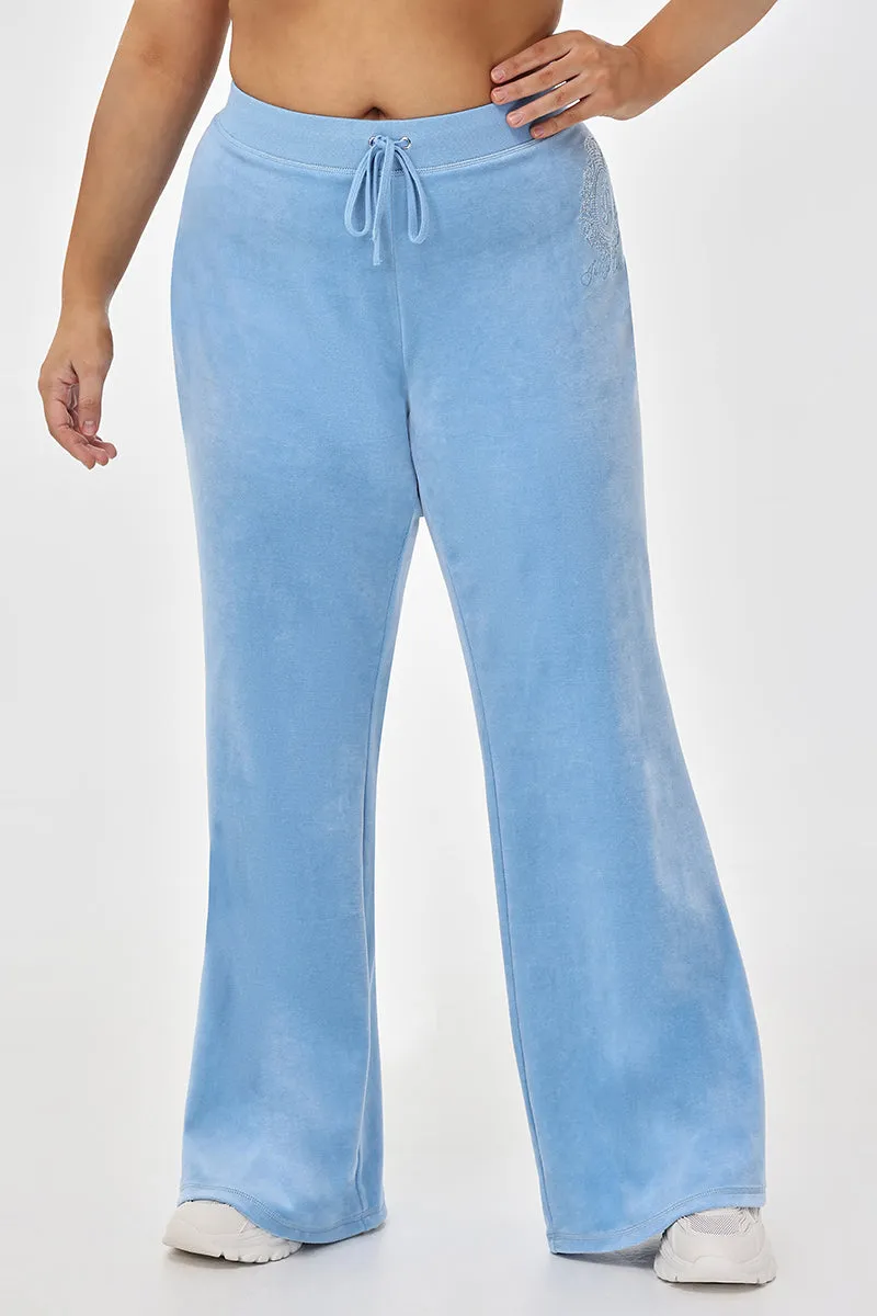 Plus-Size Crown Heritage Cotton Velour Track Pants sold by Juicy Couture product image thumbnail 3