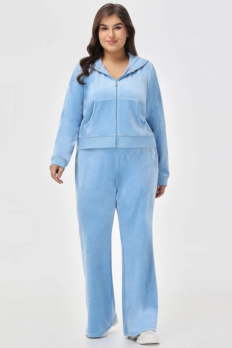 Plus-Size Crown Heritage Cotton Velour Track Pants sold by Juicy Couture product image thumbnail 5