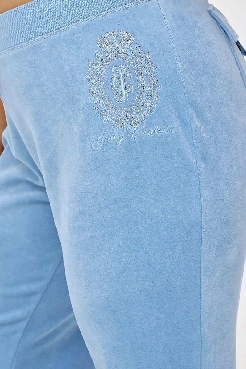 Plus-Size Crown Heritage Cotton Velour Track Pants sold by Juicy Couture product image thumbnail 4