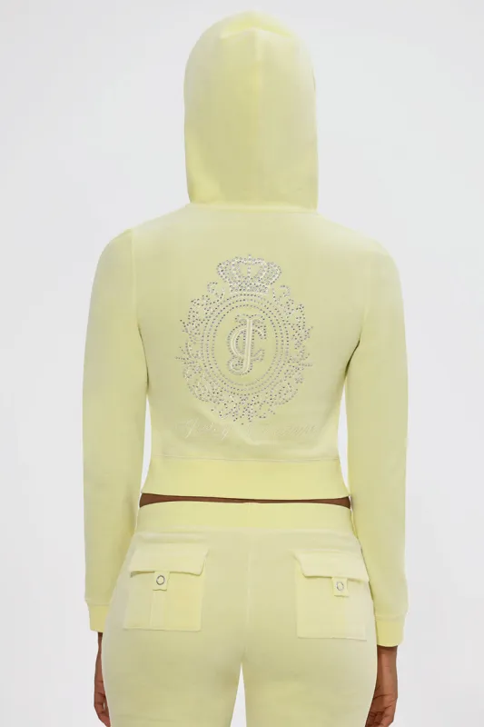 Crown Heritage Cotton Velour Hoodie sold by Juicy Couture