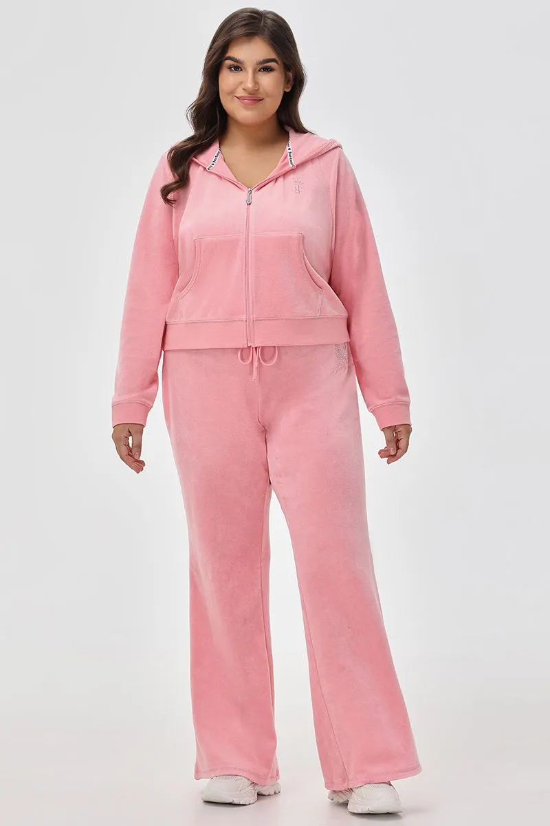 Plus-Size Crown Heritage Cotton Velour Hoodie sold by Juicy Couture product image thumbnail 5