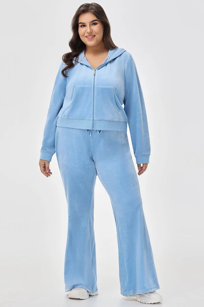 Plus-Size Crown Heritage Cotton Velour Hoodie sold by Juicy Couture product image thumbnail 5