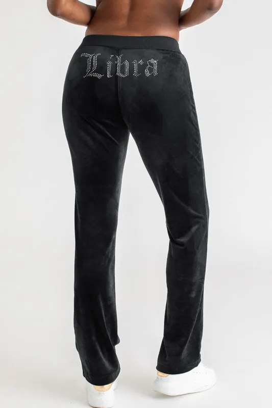 Libra Big Bling Velour Track Pants sold by Juicy Couture