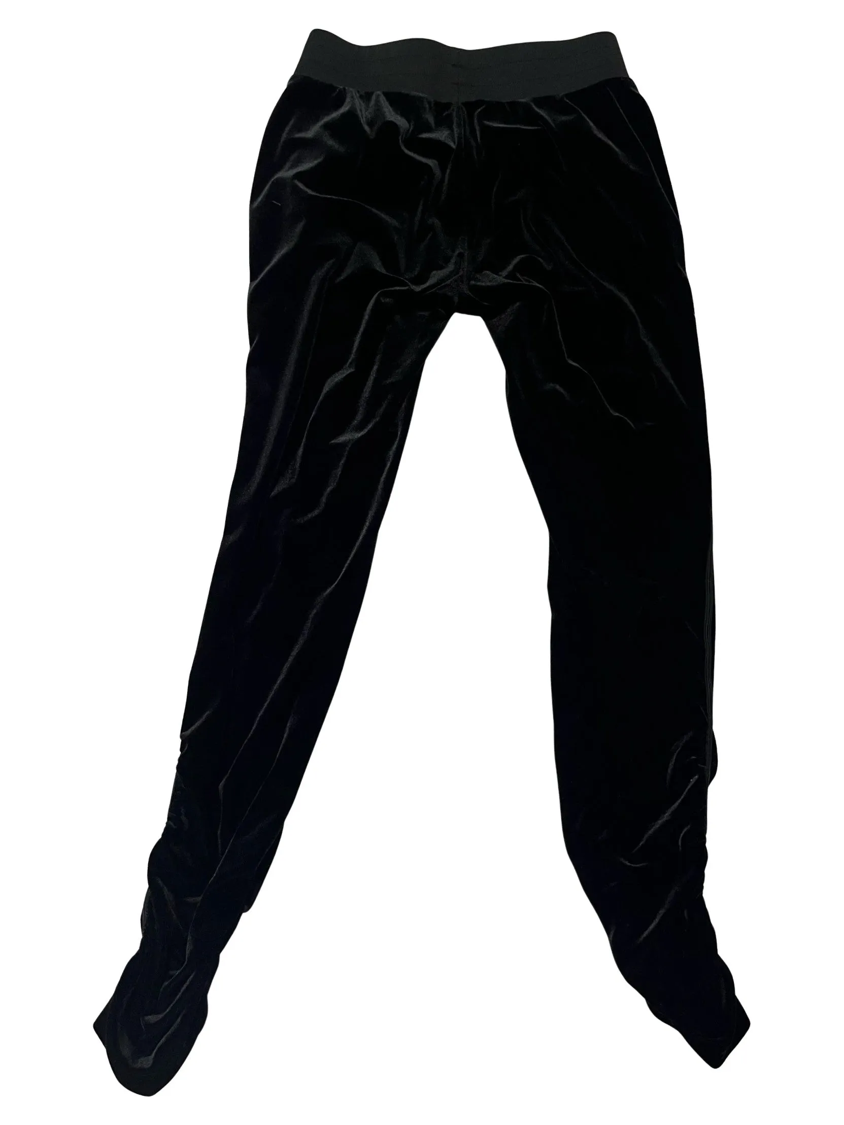 Black Velour Cinched Jogger Pants—REJUICED sold by Juicy Couture