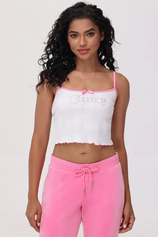 Cropped Pointelle Juicy Tank sold by Juicy Couture