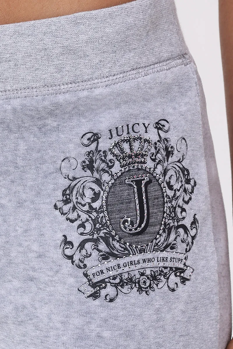 Heritage Graphic Cotton Velour Track Pants sold by Juicy Couture product image thumbnail 4