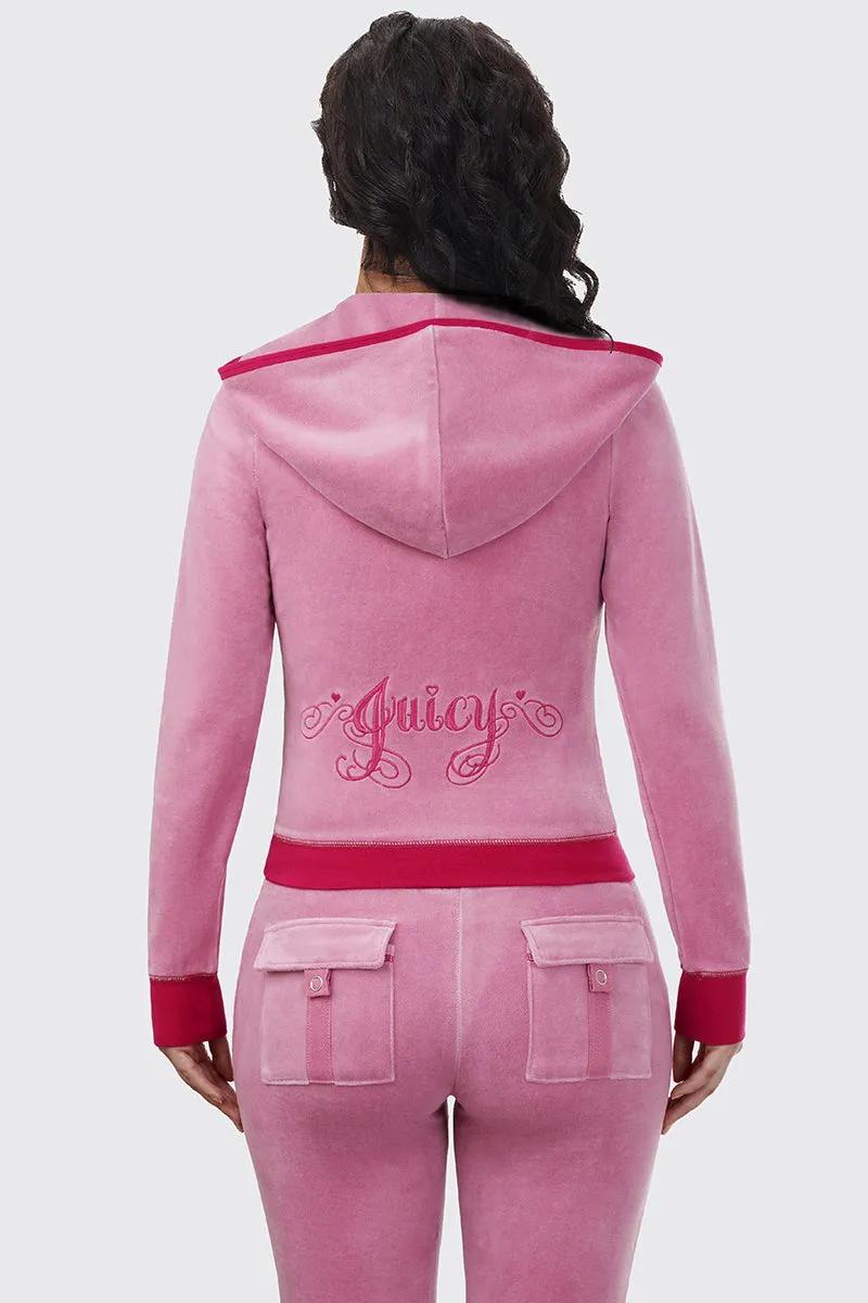 Sweetheart Cotton Velour Hoodie sold by Juicy Couture