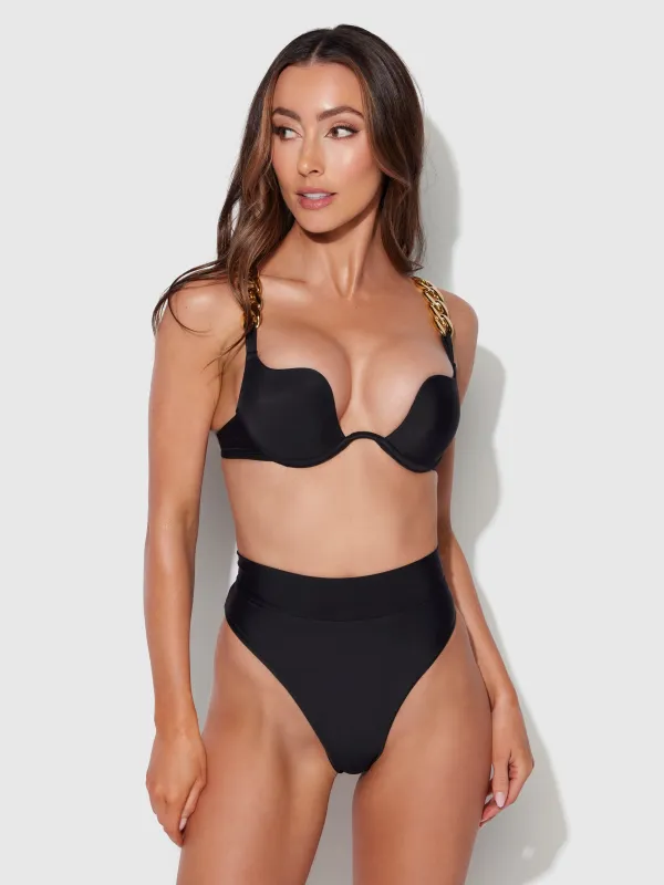 Frederick's Of Hollywood Rising Star Chain Push Up Swim Top sold by Juicy Couture