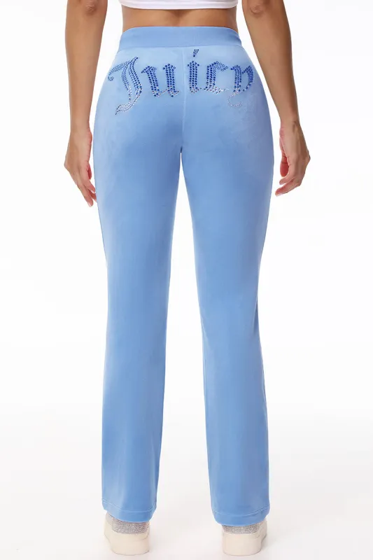 Ombre Big Bling Velour Track Pants sold by Juicy Couture