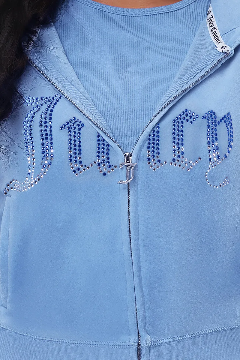 Front Ombre Big Bling Velour Hoodie sold by Juicy Couture product image thumbnail 4