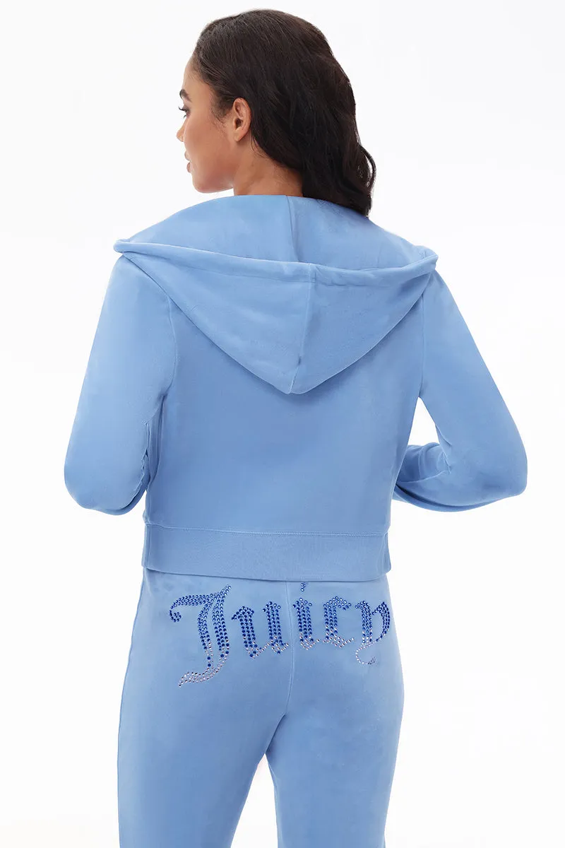 Front Ombre Big Bling Velour Hoodie sold by Juicy Couture product image thumbnail 3