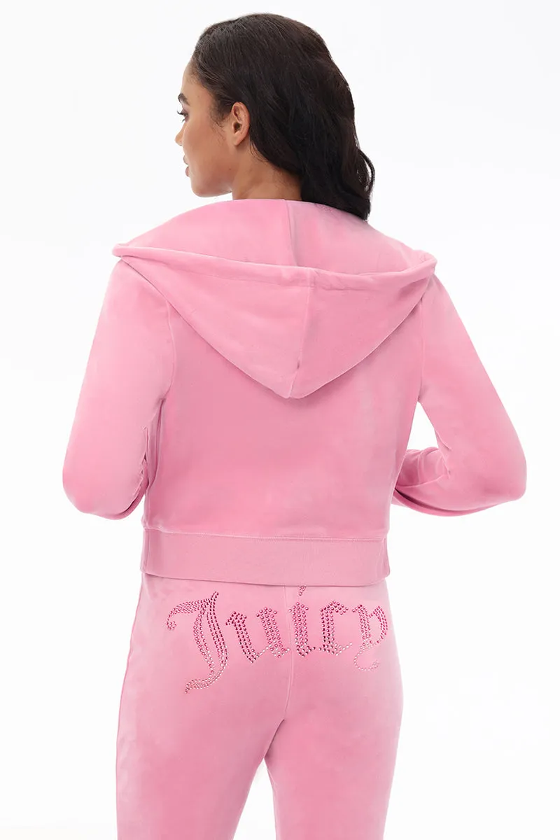 Front Ombre Big Bling Velour Hoodie sold by Juicy Couture product image thumbnail 3