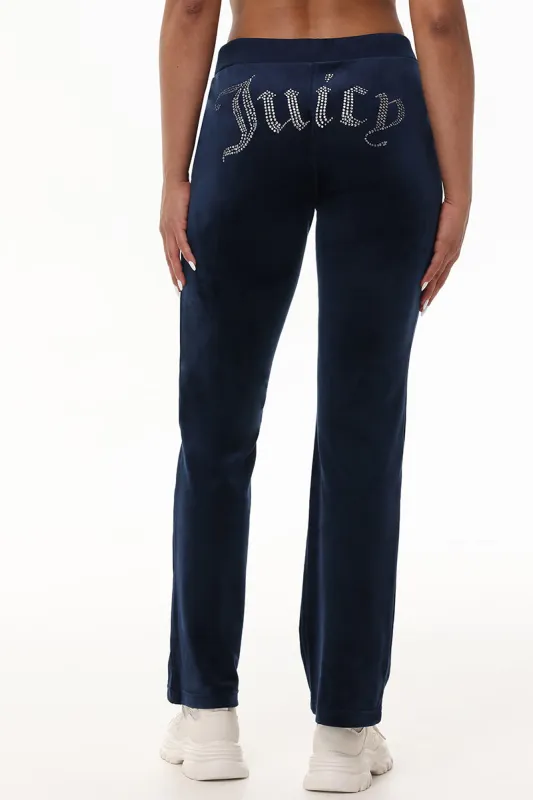 Custom Zodiac OG Big Bling Velour Track Pants sold by Juicy Couture