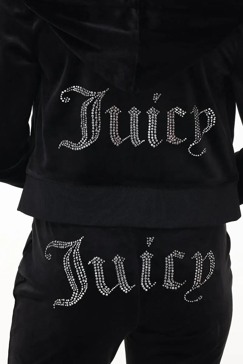 Custom Zodiac OG Big Bling Velour Hoodie sold by Juicy Couture product image thumbnail 4