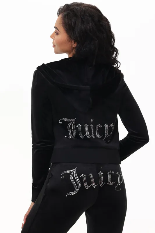 Custom Zodiac OG Big Bling Velour Hoodie sold by Juicy Couture