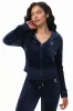 Custom Initial OG Big Bling Velour Hoodie sold by Juicy Couture