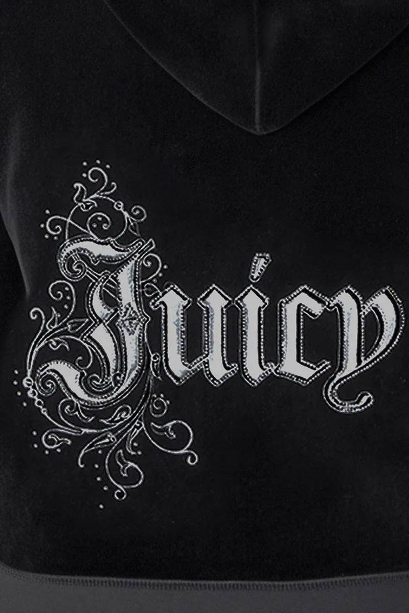 Plus-Size Monogram Heritage Cotton Velour Hoodie sold by Juicy Couture product image thumbnail 3