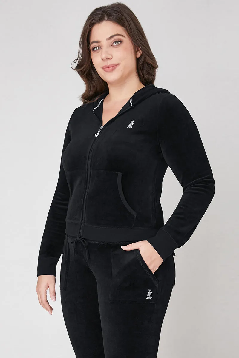 Plus-Size Scottie Cotton Velour Hoodie sold by Juicy Couture product image thumbnail 4