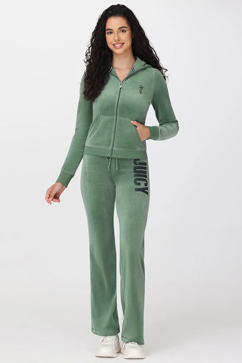 Rebel Without Couture Heritage Cotton Velour Track Pants sold by Juicy Couture product image thumbnail 5