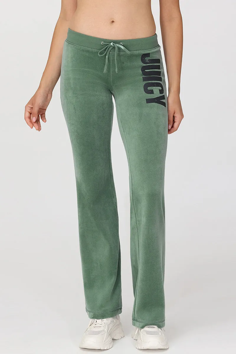 Rebel Without Couture Heritage Cotton Velour Track Pants sold by Juicy Couture